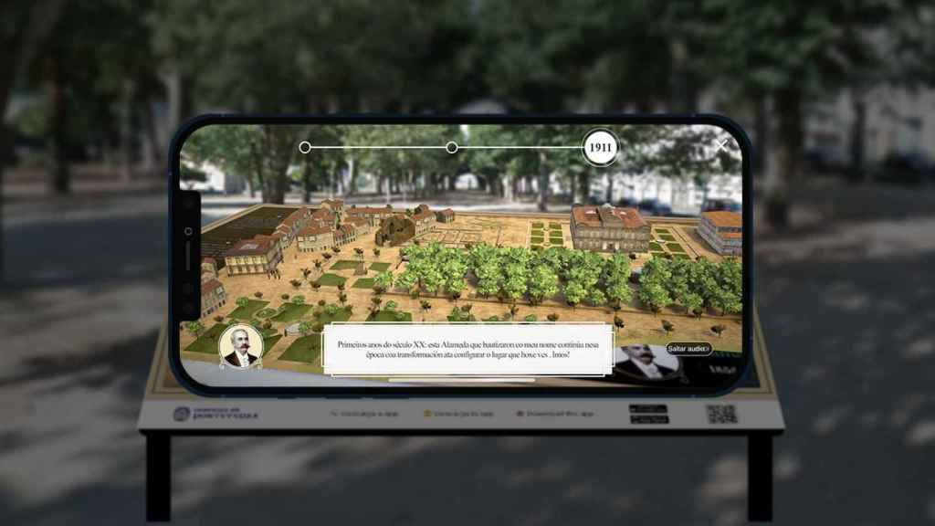 Imagen de la nueva app de realidad virtual ‘Caminando por la historia:Alameda Arquitecto Sesmero’