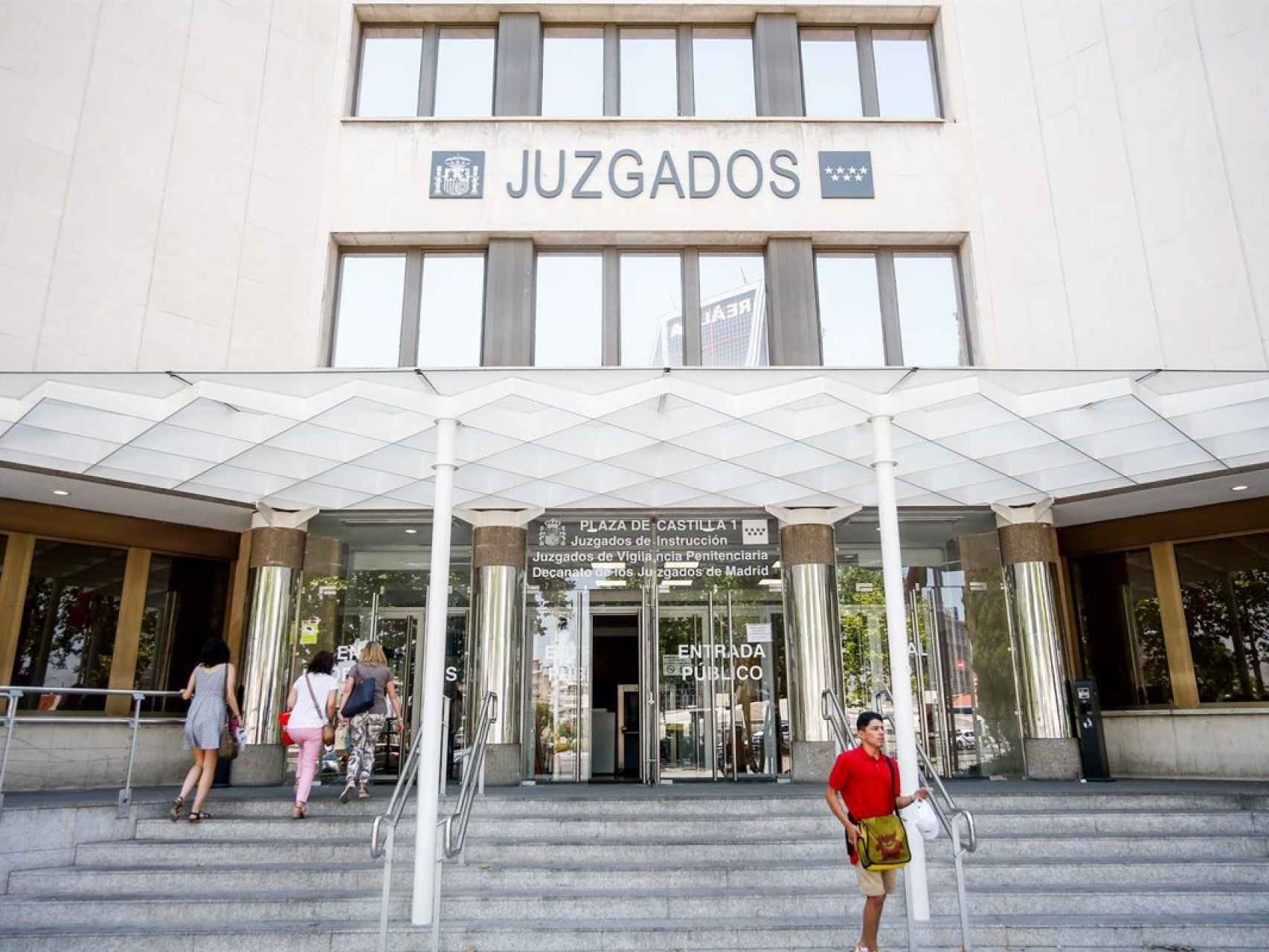 La fachada de los juzgados de Madrid.
