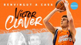 Víctor Claver, en su regreso a Valencia Basket