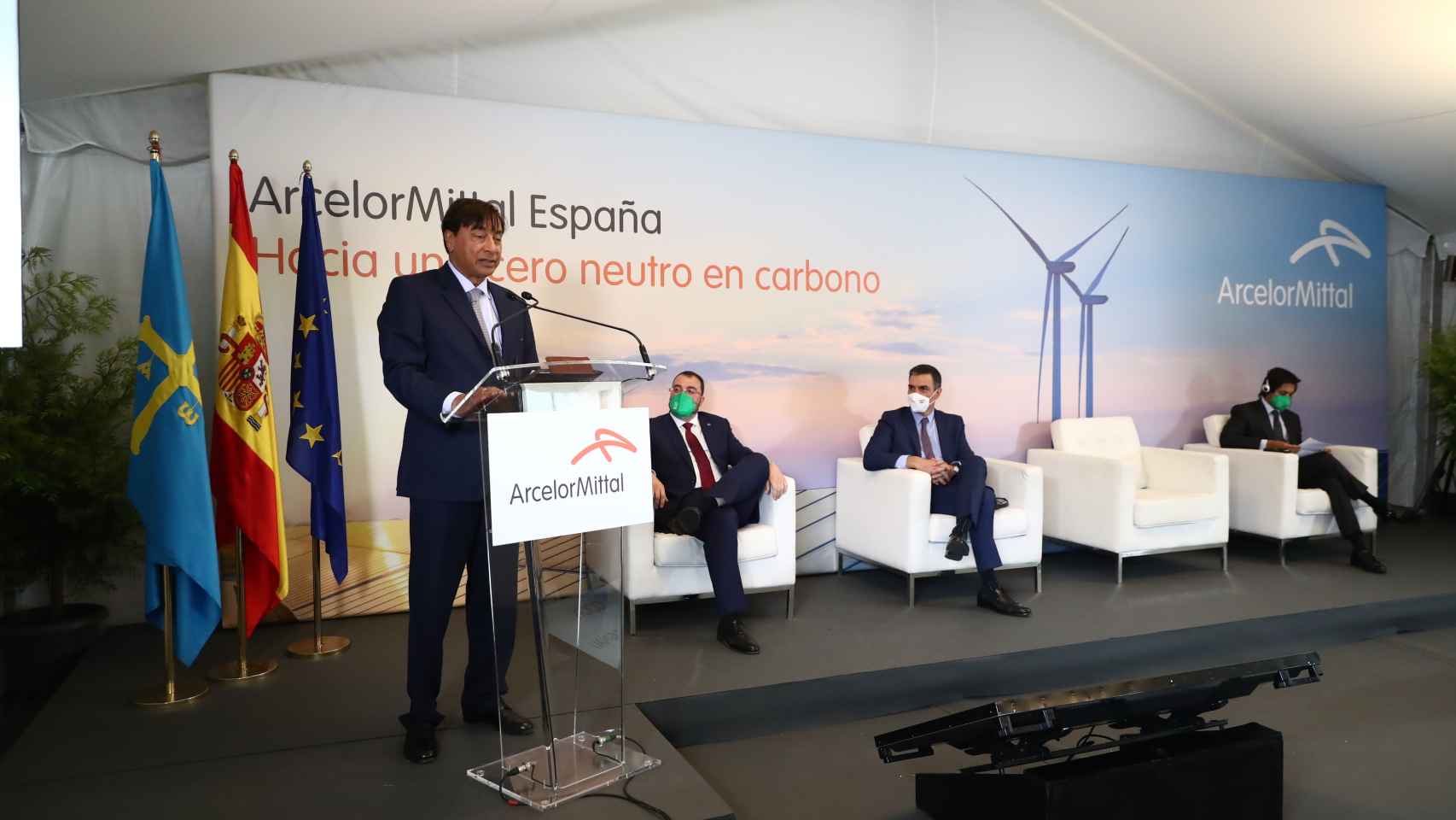 Encuentro entre Acerinox y el presidente del Gobierno, Pedro Sánchez