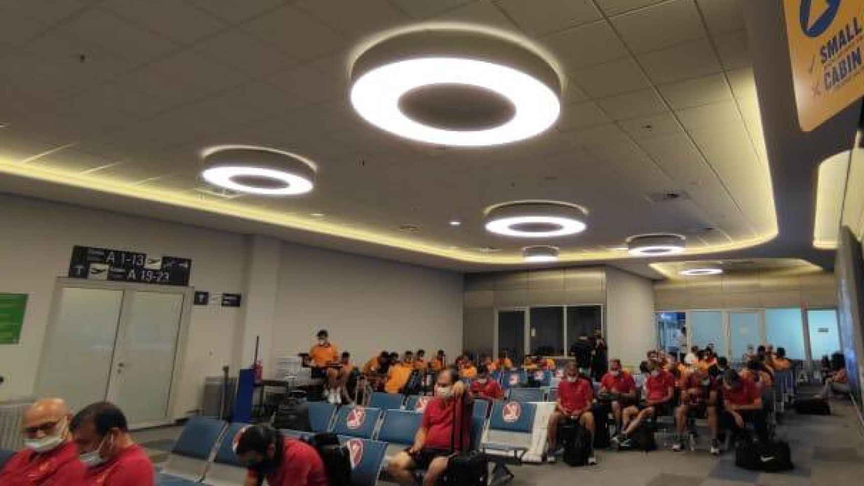 El Galatasaray, en el aeropuerto