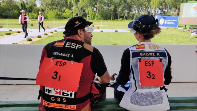 Alberto Fernández y Fátima Gálvez, durante una prueba de 2021