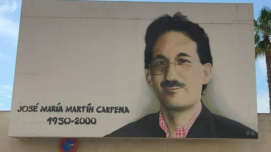 Mural de José María Martín Carpena realizado por el artista urbano Nesui SRC