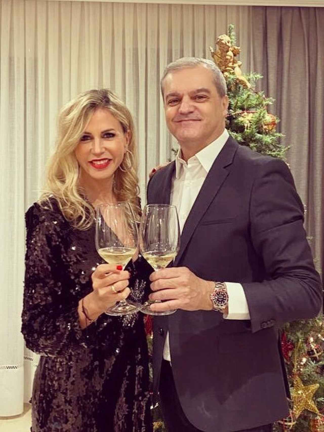 Patricia Cerezo y Ramón García, estas pasada Navidades.