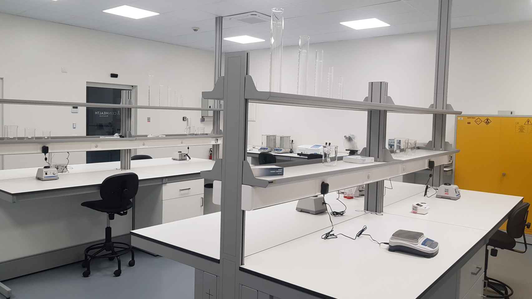 Laboratorio de MOA donde se han realizado más de 400 ensayos hasta llegar al último prototipo.