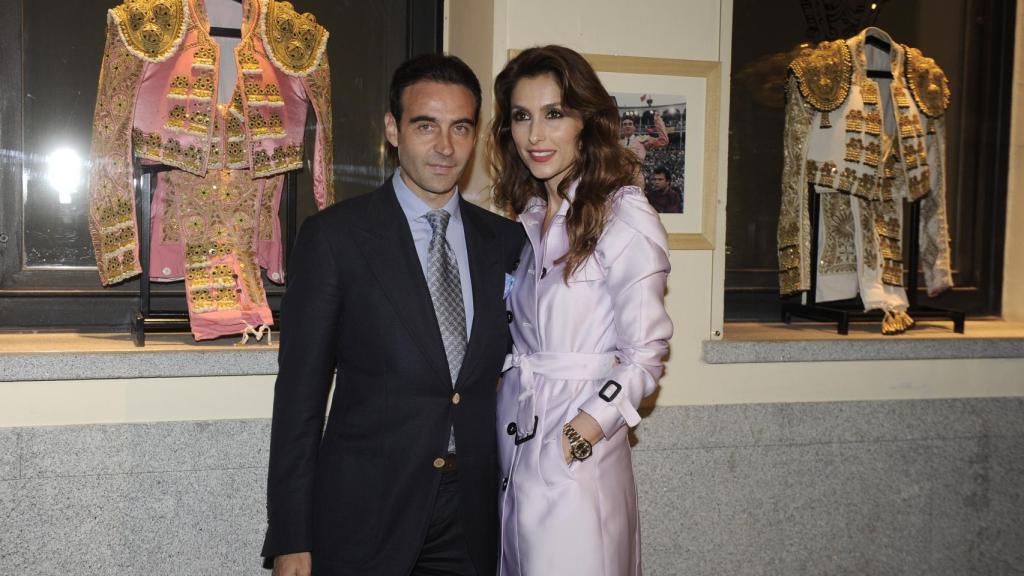 Enrique Ponce y Paloma Cuevas durante un evento en Madrid, en 2014.