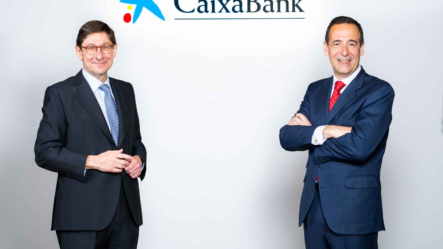 José Ignacio Goirigolzarri, presidente de CaixaBank, y Gonzalo Gortázar, consejero delegado.