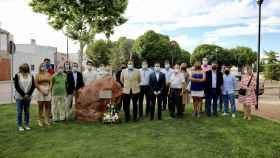 Foto de familia en el Homenaje a Miguel Ángel Blanco en Ciudad Real