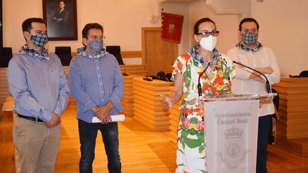 La alcaldesa de Ciudad Real, Eva María Masías, durante la presentación de la Pandorga 2021 (Foto: AYTO)