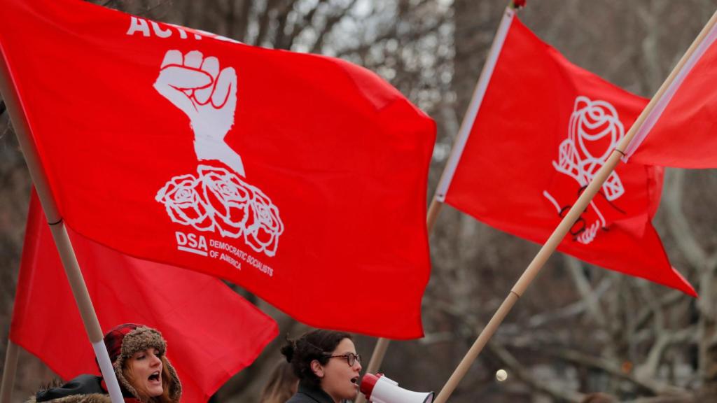 Manifestación del Partido Socialista Demócratico americano.