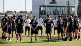 El Real Madrid Castilla, en el primer entrenamiento de la pretemporada 2021/2022