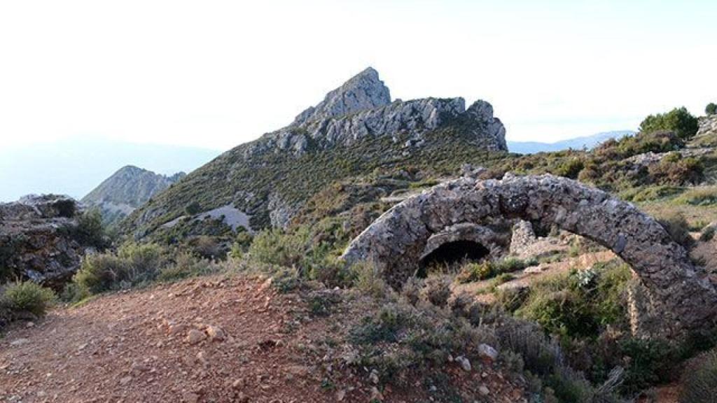 Los restos del fuerte de Bernia.