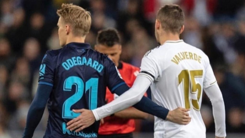 Odegaard y Valverde juntos en 2019