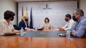 Una imagen de la reunión publicada por la Junta de Comunidades de Castilla-La Mancha