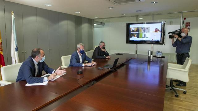 Reunión de la Xunta con el sector de la hostelería en Galicia.