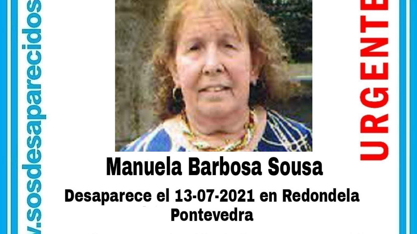 Buscan a una mujer de 66 años desaparecida en Redondela (Pontevedra)