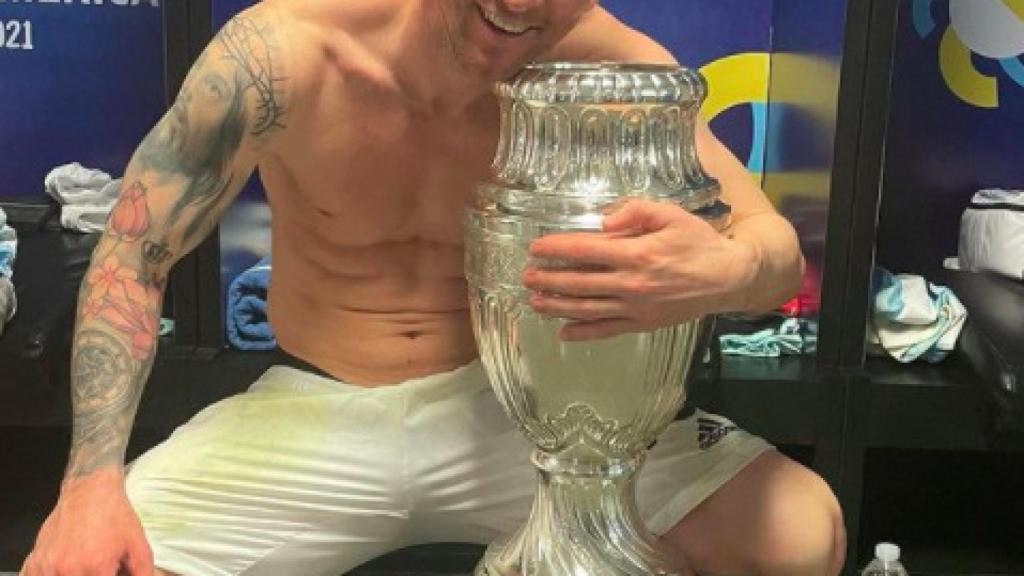 Leo Messi con la Copa América