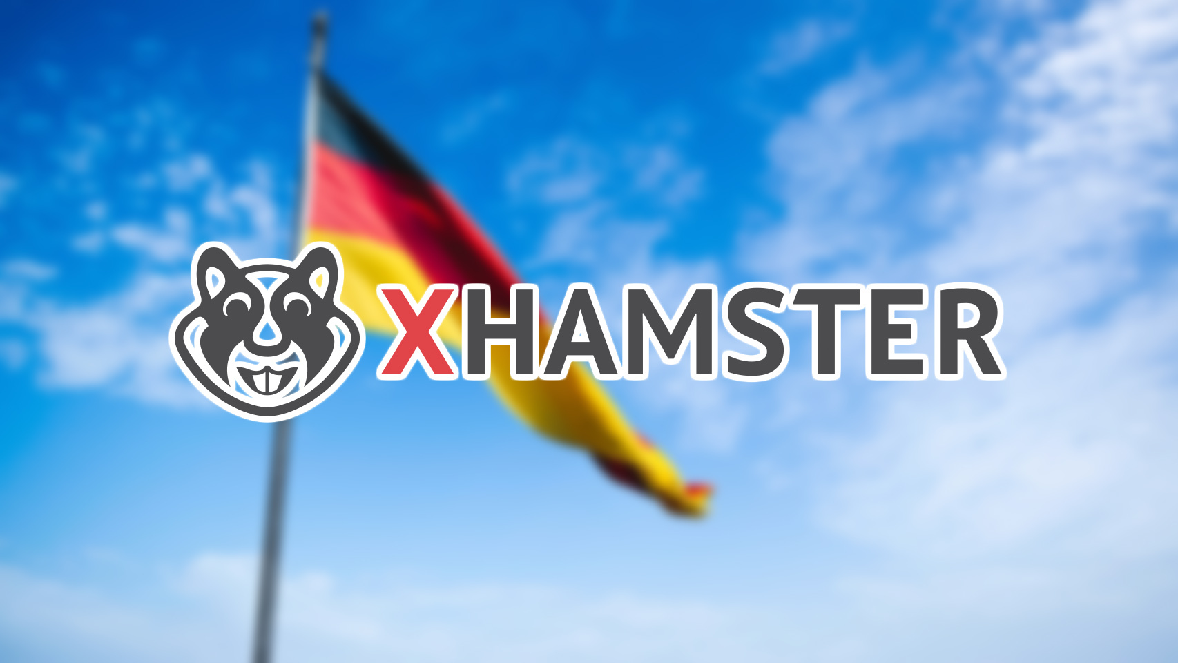 xHamster junto a la bandera alemana.