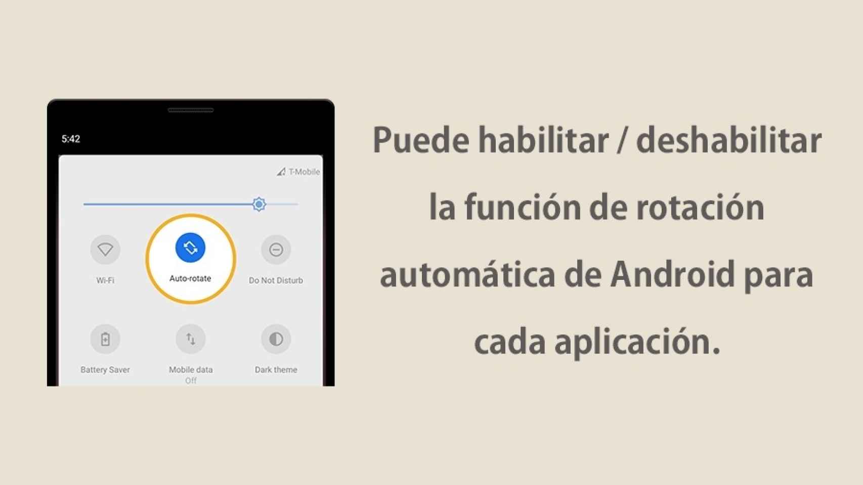Control rotacion para Android