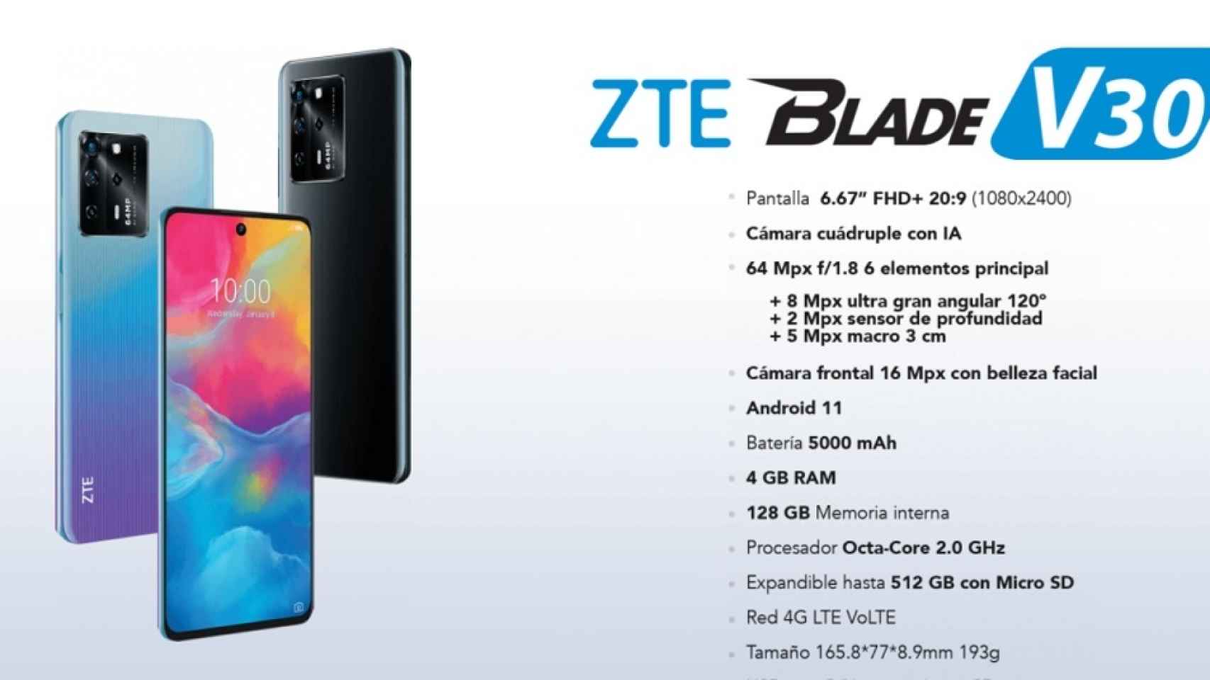 ZTE Blade V30 especificaciones
