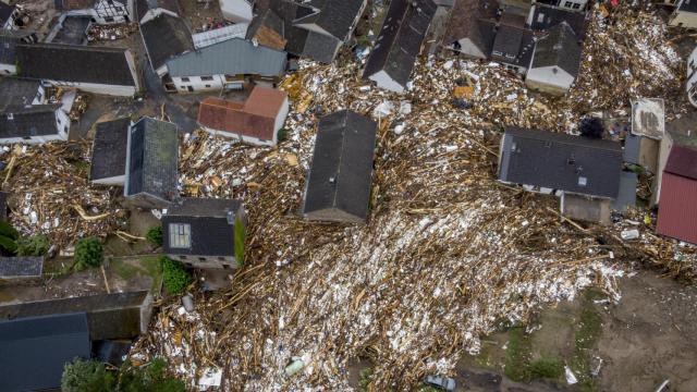 Inundaciones en Schuld, Alemania.