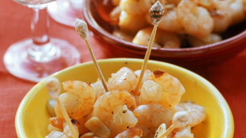 Gambas al ajillo.