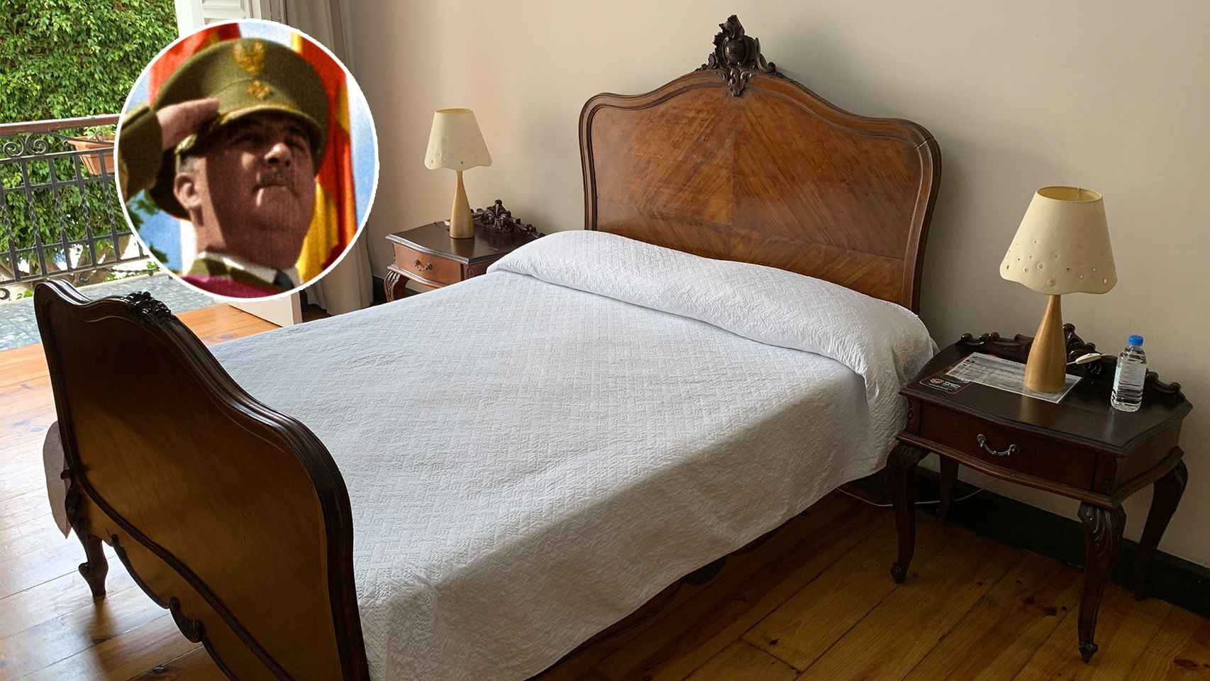 La cama del Hotel Madrid, en Las Palmas de Gran Canaria, donde durmió Franco el día que estalló la sublevación.