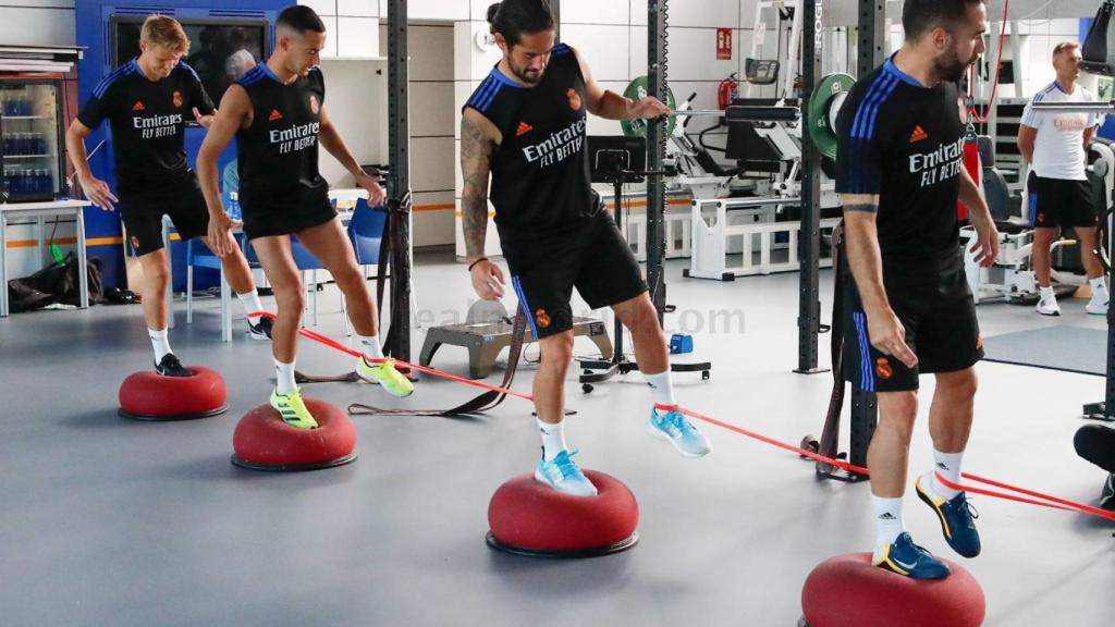 Isco y Carvajal, en el gimnasio