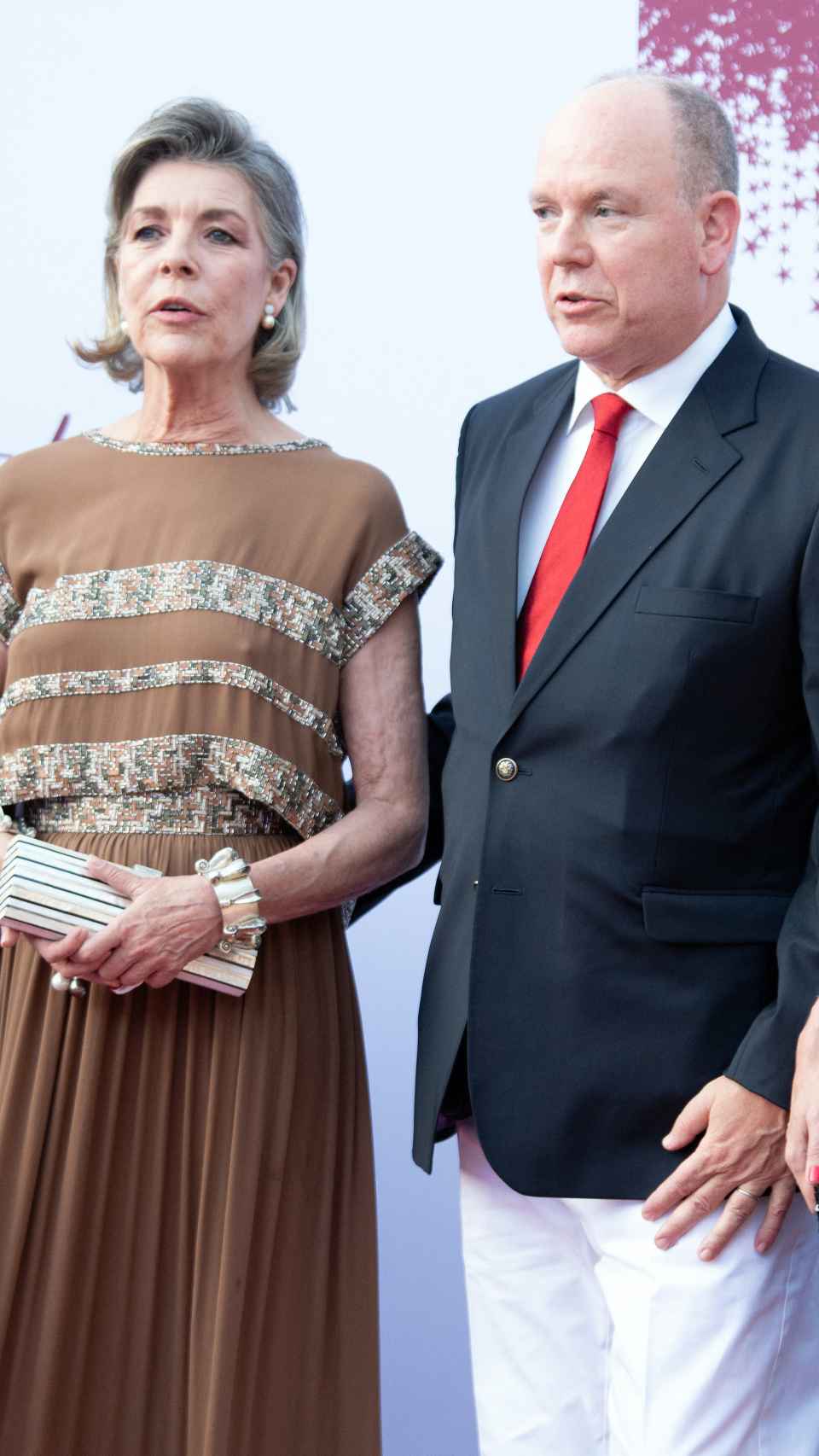 La princesa Carolina y Alberto de Mónaco.