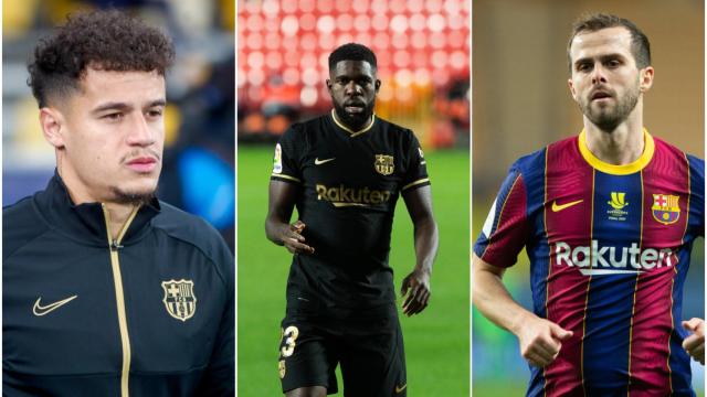 Coutinho, Umtiti y Pjanic