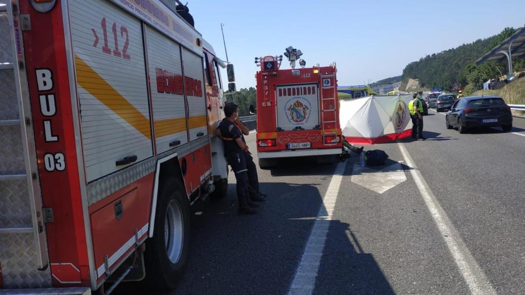 Muere una mujer en un accidente de tráfico en la autovía a su paso por Boiro (A Coruña)