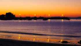 Atardecer en la playa de Aguete