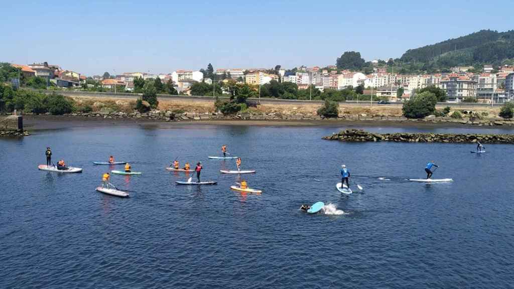 Paddle surf en el Lérez (Foto de Concello de Pontevedra)