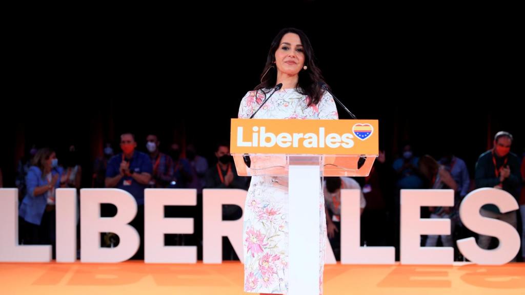 La presidenta de Ciudadanos, Inés Arrimadas, en la clausura de la Convención de su partido.