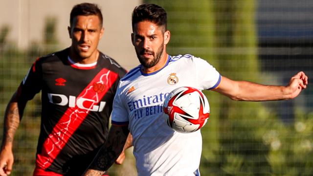 Isco Alarcón, en el amistoso de pretemporada entre Real Madrid y Rayo Vallecano