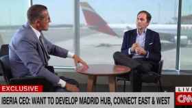 Javier Sánchez-Prieto, presidente y CEO de Iberia en su entrevista con la CNN.