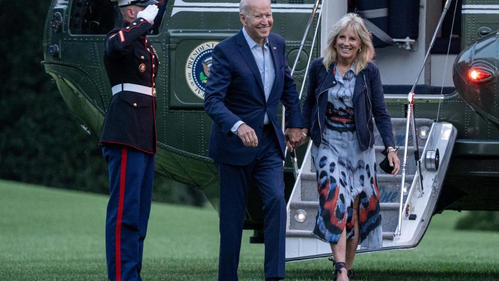 La pareja presidencial ha volado en el Air Force One.