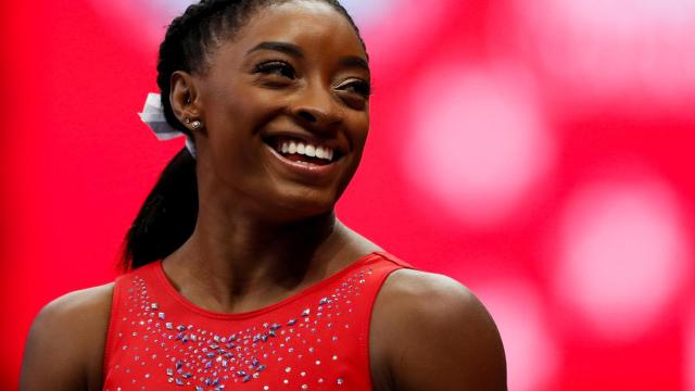 Simone Biles, en los US Olympic Team Trials de 2021