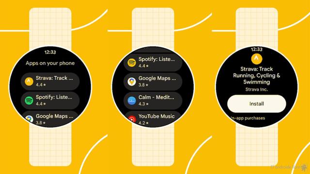 Instalando apps en Wear OS desde el móvil