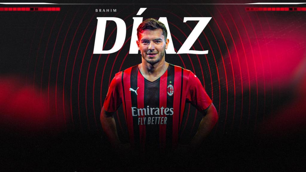 Brahim Díaz, en el anuncio de su cesión por el AC Milan hasta 2023