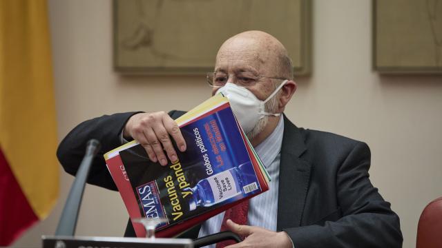 José Félix Tezanos, presidente del CIS, en el Congreso de los Diputados.