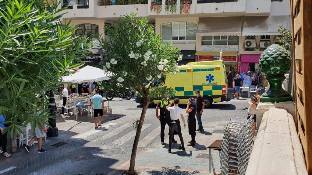 Una foto después del atropello en Marbella.