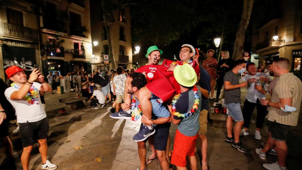 Las calles de Barcelona este fin de semana, en el barrio de Born.