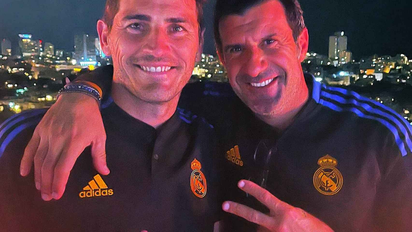 Iker Casillas y Luis Figo