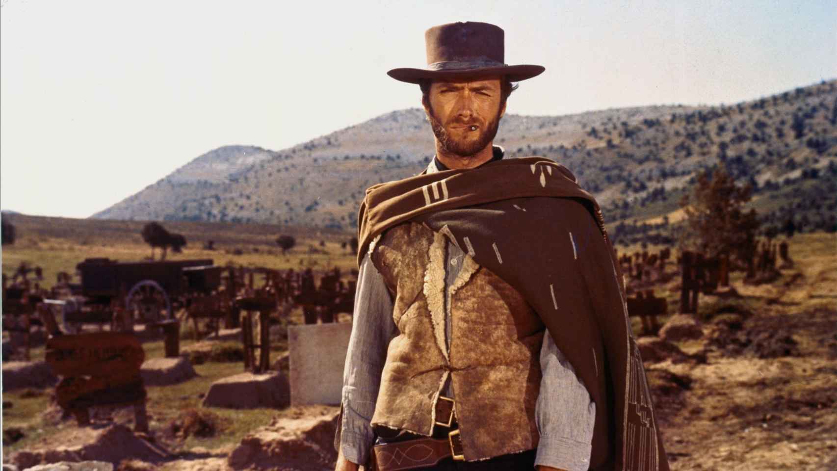 Clint Eastwood en Sad Hill, escena final de El bueno, el feo y el malo.