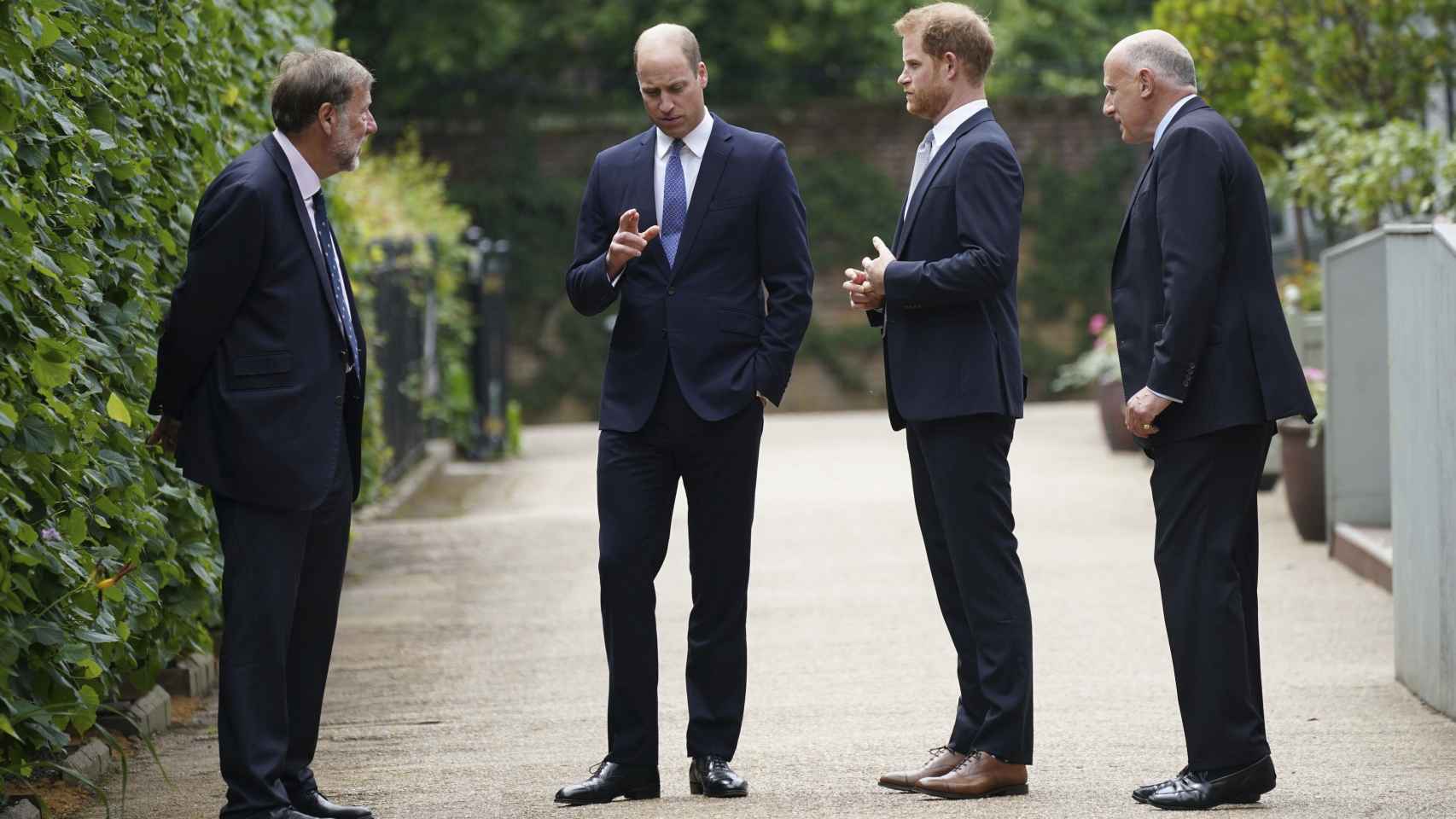 El príncipe Harry en el último encuentro con su familia.