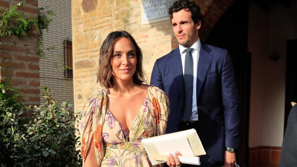 Tamara Falcó e Iñigo Onieva en la boda de Felipe Cortina.