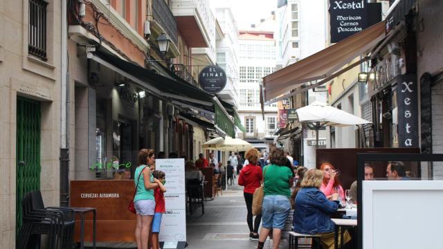 Terrazas turistas Calle Franja