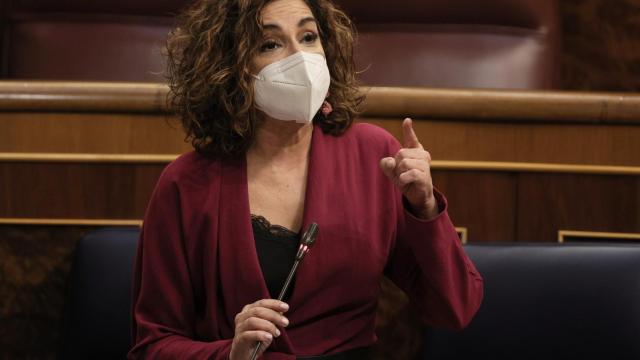 María Jesús Montero, ministra de Hacienda, en el Congreso de los Diputados.