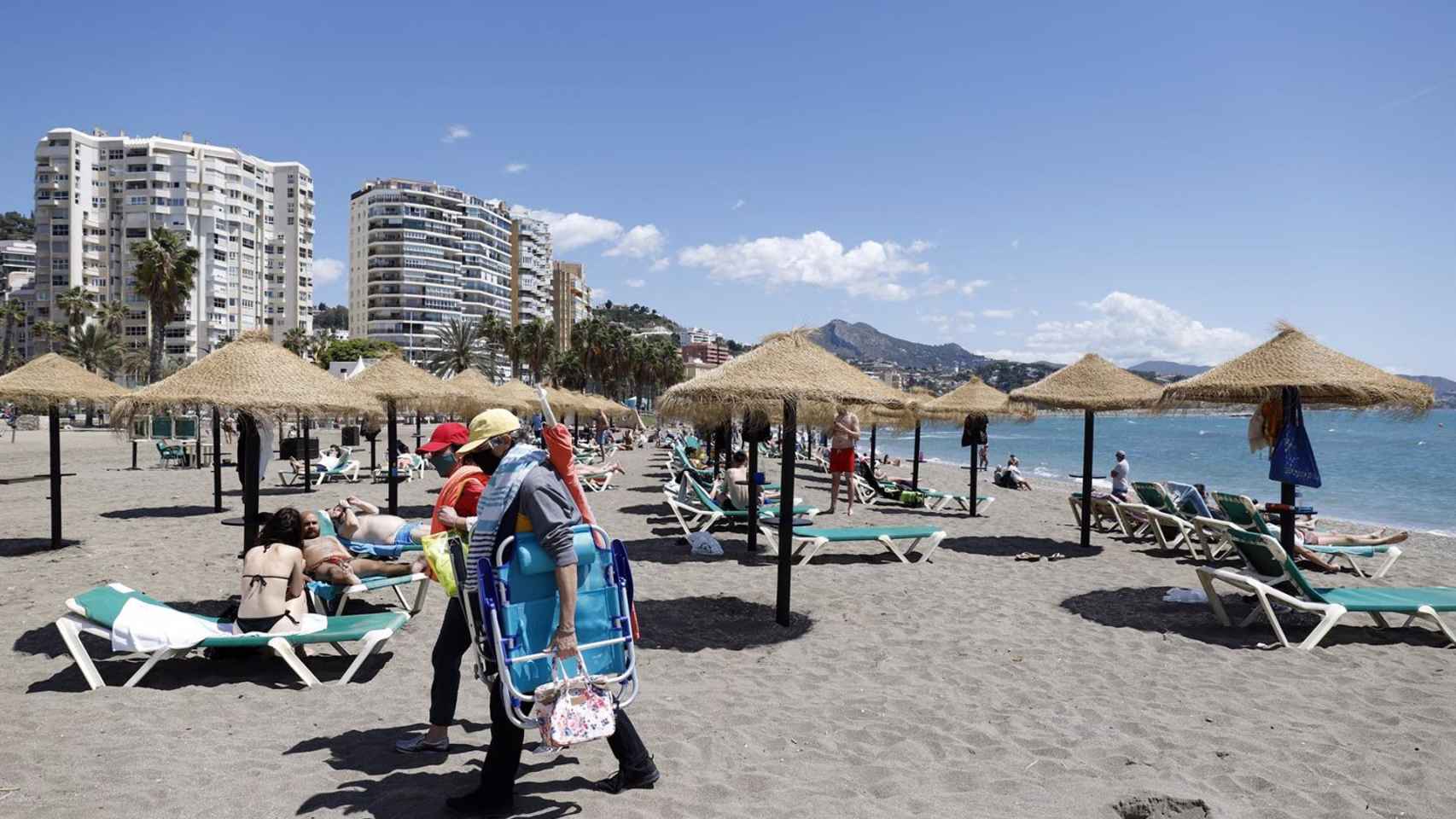 Imagen de archivo de una playa de Málaga.